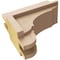 Ekena Millwork 4"W x 8"D x 4"H Wide Bryant Rough Cedar Woodgrain TimberThane Corbel, Primed Tan CORUR04X08X04BRYRCPR - alternate 5